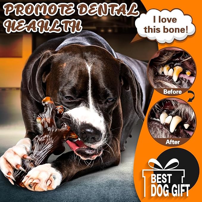 Dog Chew Toys for Aggressive Chewers 4 Pack, Indestructible Dog Toys, Bacon - Image 5