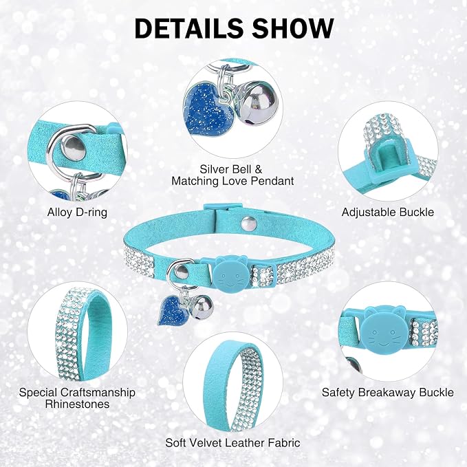 Rhinestone Cat Collar Breakaway - Image 3
