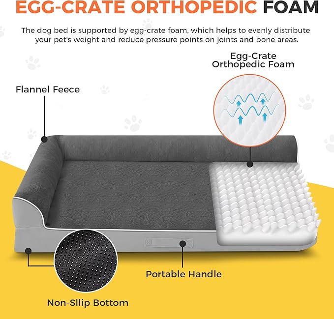Dog Bed Large Sized Dogs, XL Orthopedic Dog Bed - Image 2