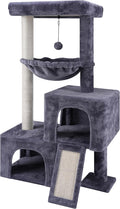 37.4" Cat Tree Tower with Twin Cat Condos by AIWIKIDE
