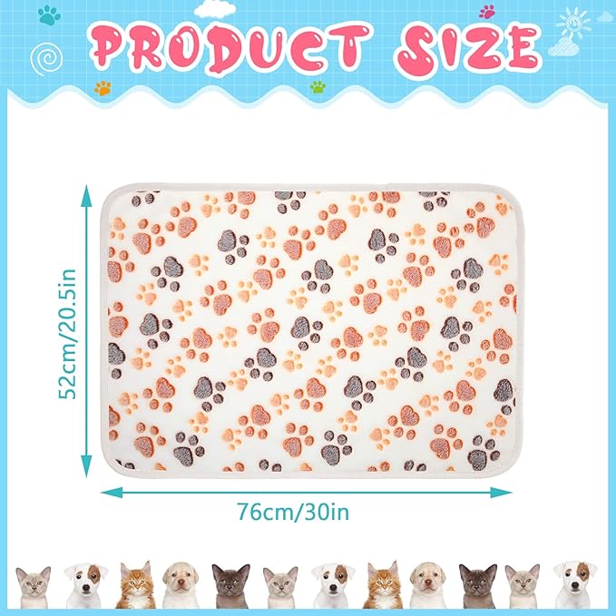 Tatuo 4 Pcs Dog Blanket for Pet Cat Blankets Indoor Puppy Teething Stuff Toys - Image 2