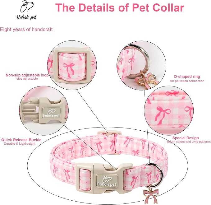 Girl Dog Collar for Puppy Small Dogs - Image 4