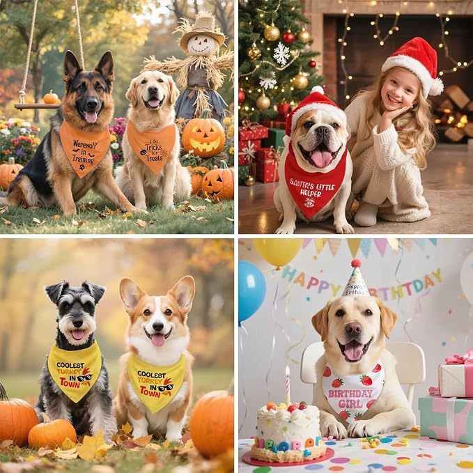 It's My Birthday I Can Bark If I Want to White Dog Bandana, Humor Birthday Gifts - Image 6