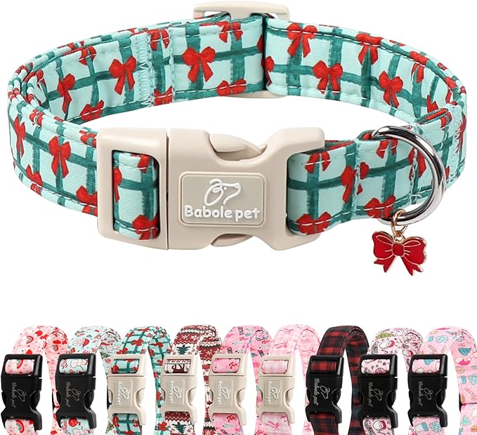 Christmas Dog Collar for Puppy Small Dogs by Babolepet