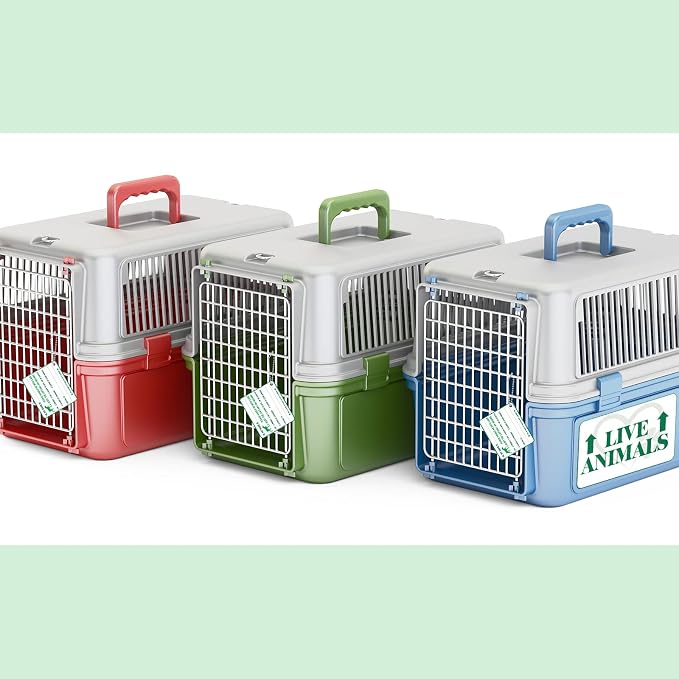 Eaasty 23 Pcs Pet Airline Travel Kit Kennel Travel Kit, Includes 4 Live Animal - Image 6