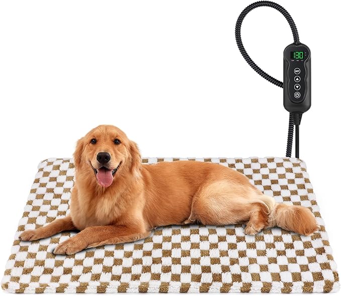 MIXJOY Pet Heating Pad, 11 Adjustable Temperature Dog Heated Pad Indoor by MIXJOY