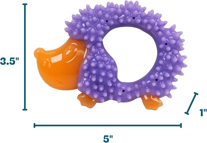 Outward Hound Pupstages Cutie Chewies Hedgehog Dental Dog Chew Toy — - Image 6