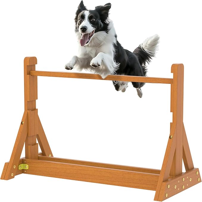 Dog Agility Set, Wooden Dog Agility Jumps & Dog Hurdles, Dog Agility Equipment by SUNIBOXI
