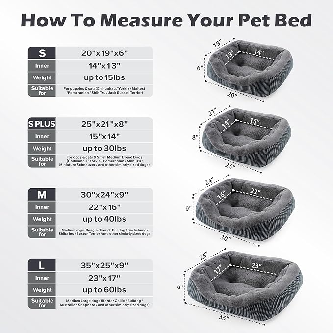 INVENHO Large Dog Beds Large Sized Dog Washable, Orthopedic Warming Soft - Image 5