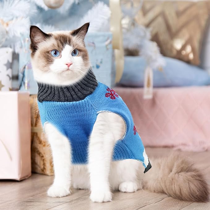 Pet Christmas Dog Sweaters Cute Animal Snowman Printed Puppy Xmas Costumes - Image 7