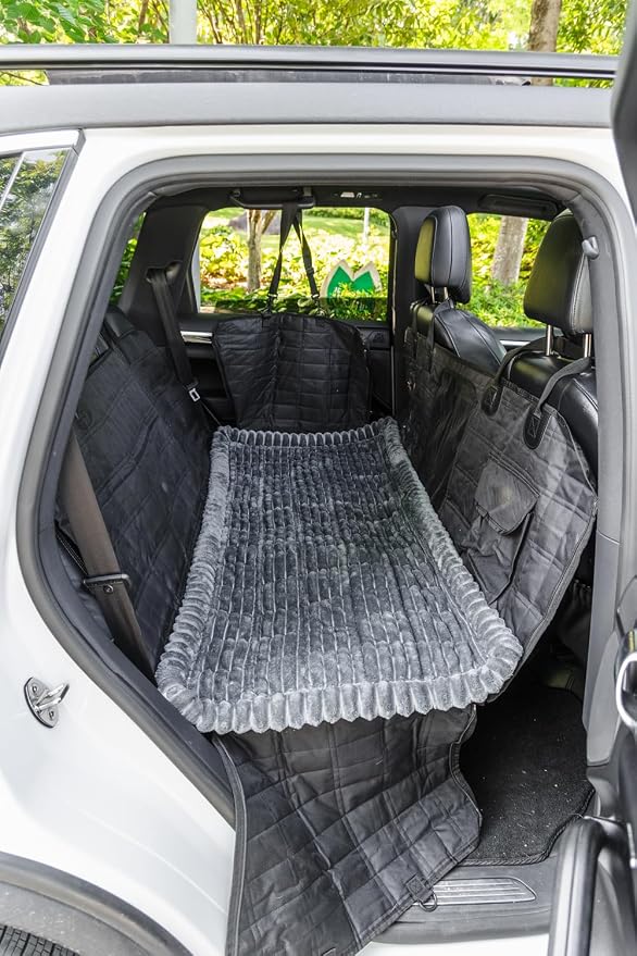 Non-Slip Dog Bed Mat for Car, Fuzzy Backseat Pet Mat, Travel Pet-Friendly Seat - Image 2