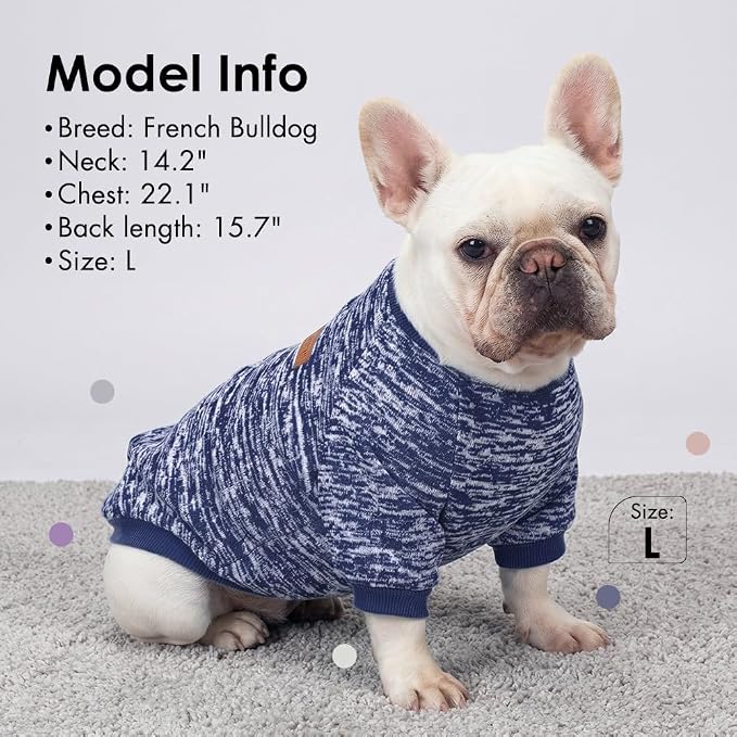 1 Pc Dog Sweaters for Small Dogs Girl Boy Winter Fleece Clothes Warm Soft Dog - Image 6