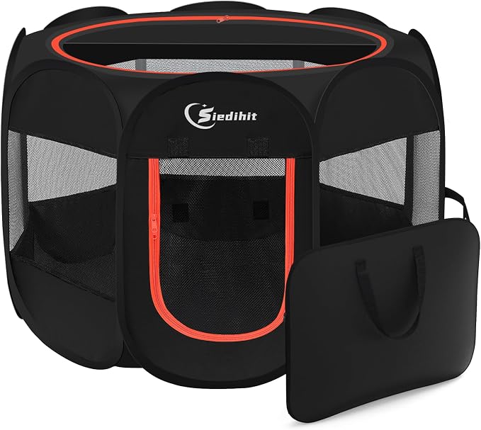 Dog Playpen, Large Puppy Pet Playpen, Dog Crate Tent Cage Indoor/Outdoor by Siedihit