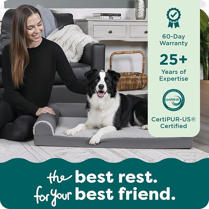 Furhaven Orthopedic Dog Bed for Large Dogs w/ Removable Bolsters & Washable - Image 8