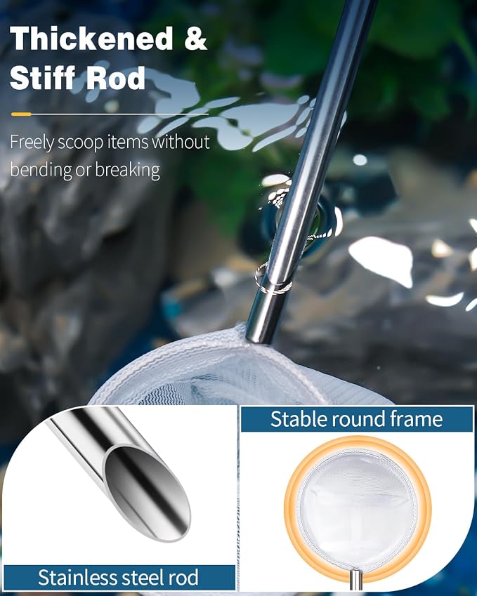 Pawfly Aquarium Shrimp Net, 2 Inch Tiny Fish Tank Net - Image 6