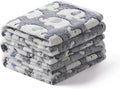 1 Pack 3 Blankets Super Soft Fluffy Premium Cute Elephant Pattern Pet Blanket by luciphia