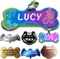 Stainless Steel Personalized Pet ID Tags, Art Design by Unknown