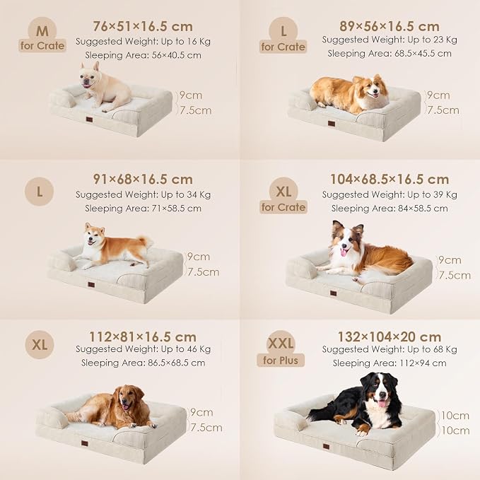 EHEYCIGA Orthopedic Dog Beds for Large Dogs, Waterproof Memory Foam Large Pet - Image 5