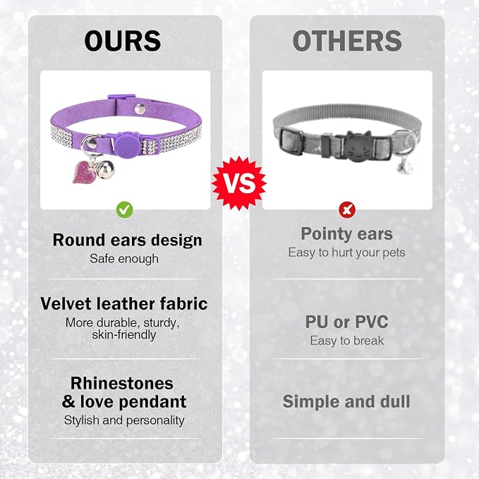 Rhinestone Cat Collar Breakaway - Image 3