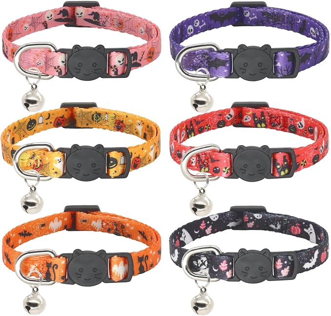 Halloween Cat Collar, 2 Pack, Breakaway Cute Cat Collar - Image 5
