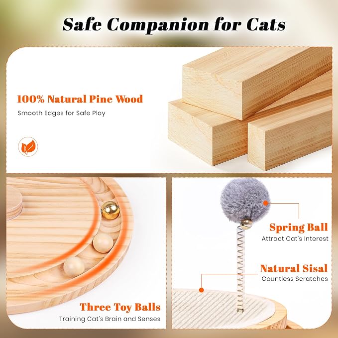 Cat Scratcher, Cat Natural Sisal Scratching Pad, Kitten Interactive Toy - Image 5