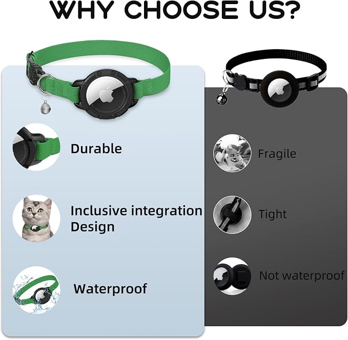 AirTag Cat Collars, Stretchy Collar - Image 7