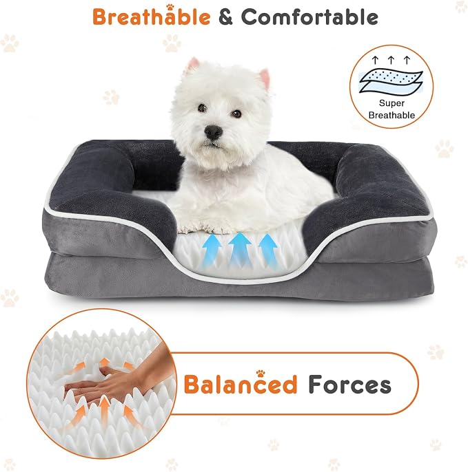 Sweetcrispy Orthopedic Dog Bed, Large Memory Foam Puppy Cat Bed - Image 4