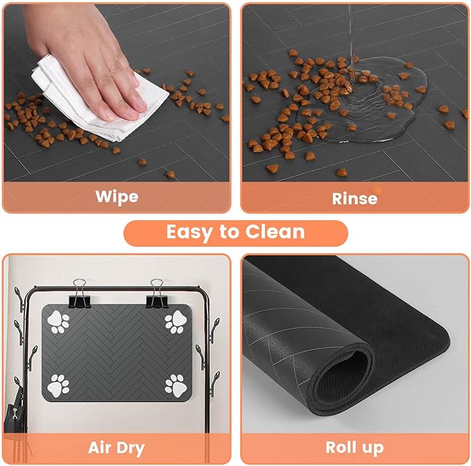 Pet Feeding Mat-Absorbent Pet Placemat - Image 5