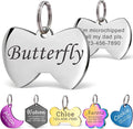 Anavia Personalized Pet ID Tags, Stainless Steel Glossy Laser Engraved Dog Cat by Anavia