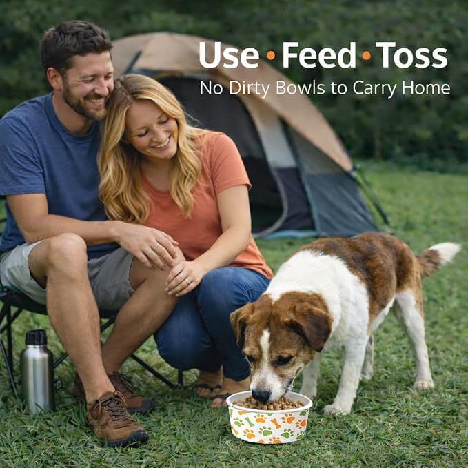 60 Pcs 42 oz/ 5.2 Cups Disposable Pet Bowls - Image 6