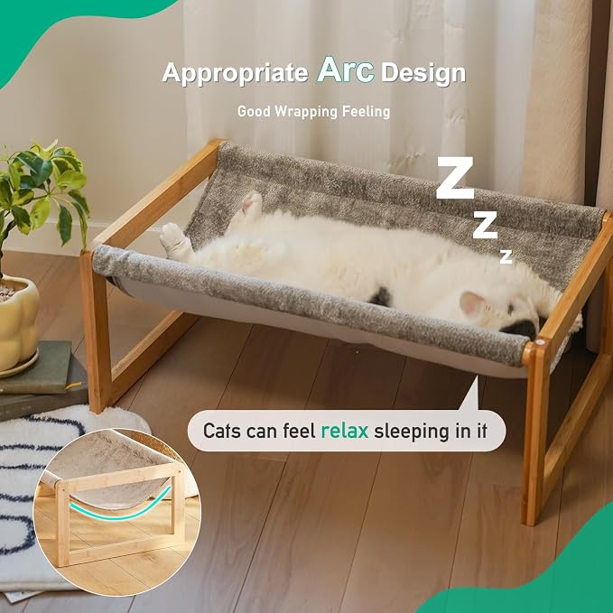 Elevated Cat Bed, Large Hammock - Image 4