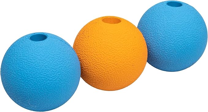 Amazon Basics Interactive Bouncy Supreme Durable Natural Rubber Dog Toy Balls by AmazonBasics