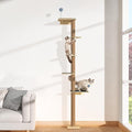 Tall Cat Tree Wall Mounted for Large Cats, 82 inch Scratching Post by Chuiendi