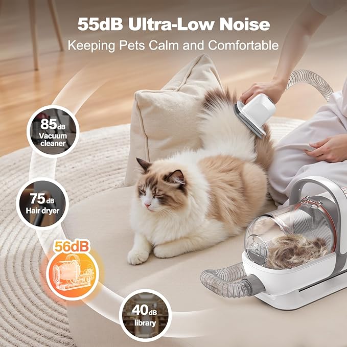 Afloia 6-in-1 Dog Grooming Kit, Pet Grooming Vacuum - Image 5