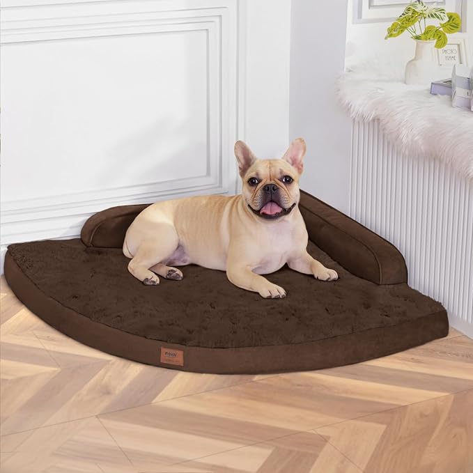 Large Orthopedic Dog Bed with Sides Big Dog Beds with Removable Washable Cover by Mekiy