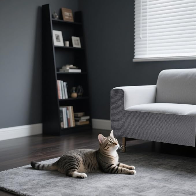 ASENKU Cat Scratch Furniture Protector, Trimmable Self-Adhesive Couch Protector - Image 3