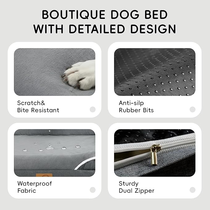 HOMEMATE Dog Bed for Extra Large Dog: 48x35 inch Orthopedic Large Dogs Bed XXL - Image 6
