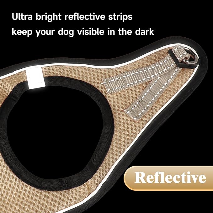 YIMEIS Dog Harness and Leash Set, No Pull Soft Mesh Pet Harness, Reflective - Image 6
