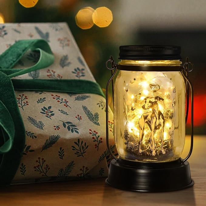 Greyhound Gifts for Women/Men Greyhound Solar Lanterns Mom Birthday Speedster - Image 3
