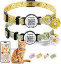 QR Code Breakaway Cat Collar 2-Pack, Safety Collar by Taghelp