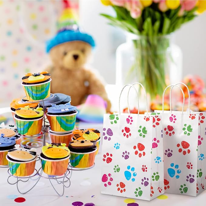 Blulu 20 Pcs Puppy Dog Paw Gift Bags - Image 5
