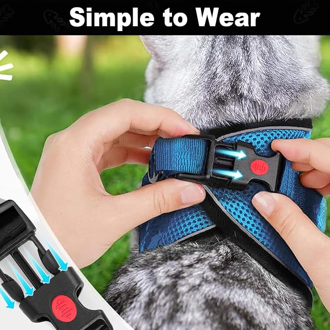 Cat Harness and Leash for Walking, Retractable Cat Harnesses and Leash Set - Image 4