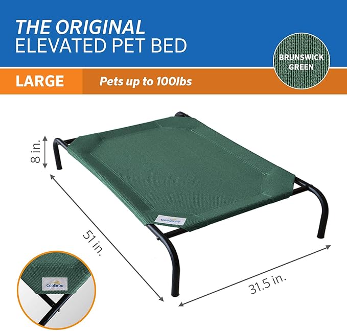 Gale Pacific Coolaroo The Original Cooling Elevated Dog Bed, Indoor and Outdoor - Image 4