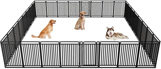 New Thickened Version Dog Playpen, 40 Inch Dog Fences by XDPET