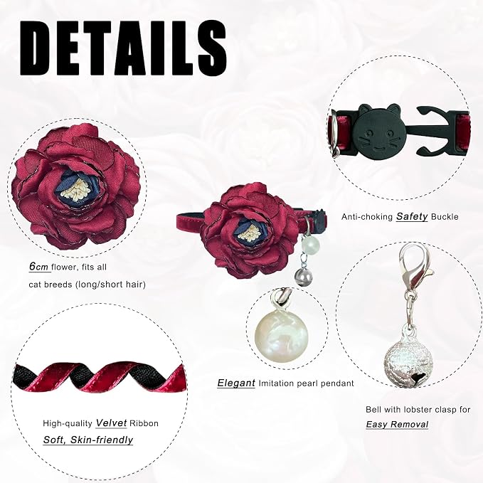 Fupo Cat Collars for Girl Cats - Image 2