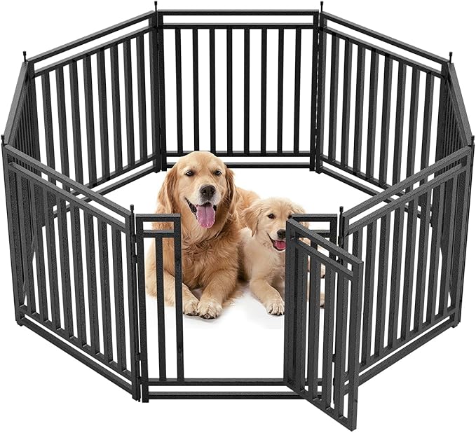 Dog Playpen Metal Dog Fence Outdoor by Petorldog