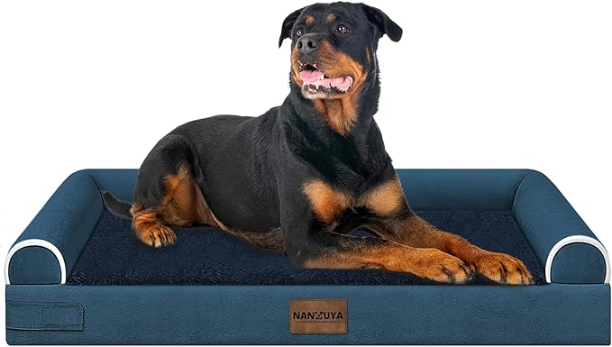 Large Dog Bed Orthopedic Washable: Beds Bolster XL Bed Large Big Dogs Memory by Nanuya