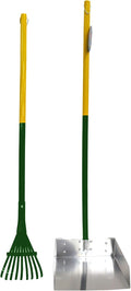 Four Paws Stainless Steel Long-Handled Dog Pooper Scooper Rake & Pan 2 Piece Set by FourPaws