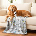 Peanuts Snoopy Pet Throw & Pet Pillow Set - 40in x 50in Super Soft Cozy Throw by Franco