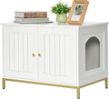 Homhedy Cat Litter Box Enclosure, Cat Washroom Furniture by Homhedy